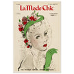 La Mode Chic old vintage fashion magazine cover from the 40s. 1947.
