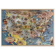 United States historic map of historical events by Aaron Bohrod