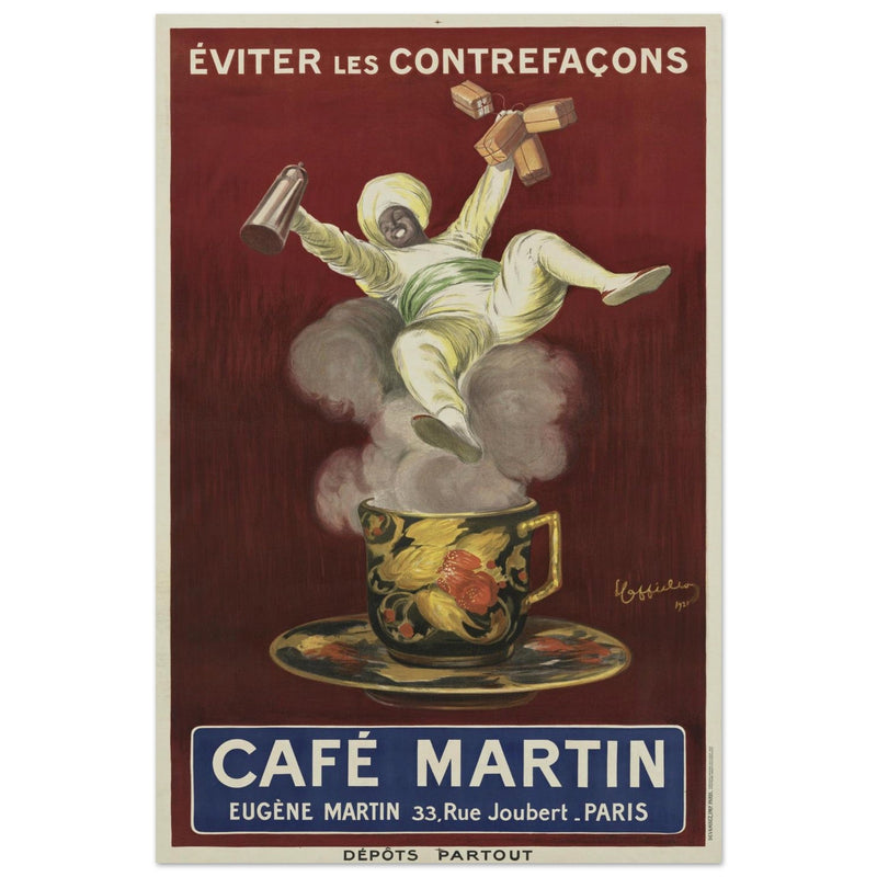 Cafe Martin vintage advertising by artist Leonetto Cappiello.