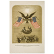 The American Declaration of Independence illustrated in 1861.  reproduction