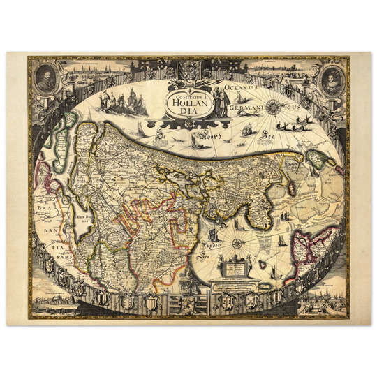 Helmink Antique map of Holland