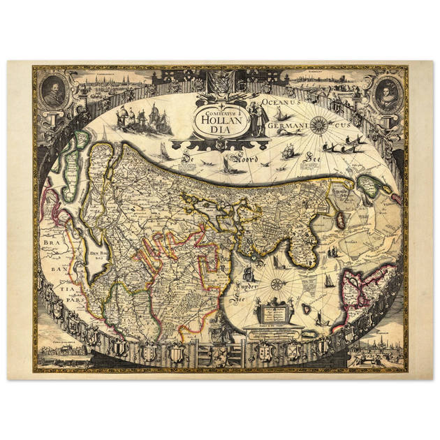 Helmink Antique map of Holland