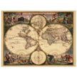 1682 Ancient double hemisphere world map by Frederick de Wit . Nova Orbis Tabula .