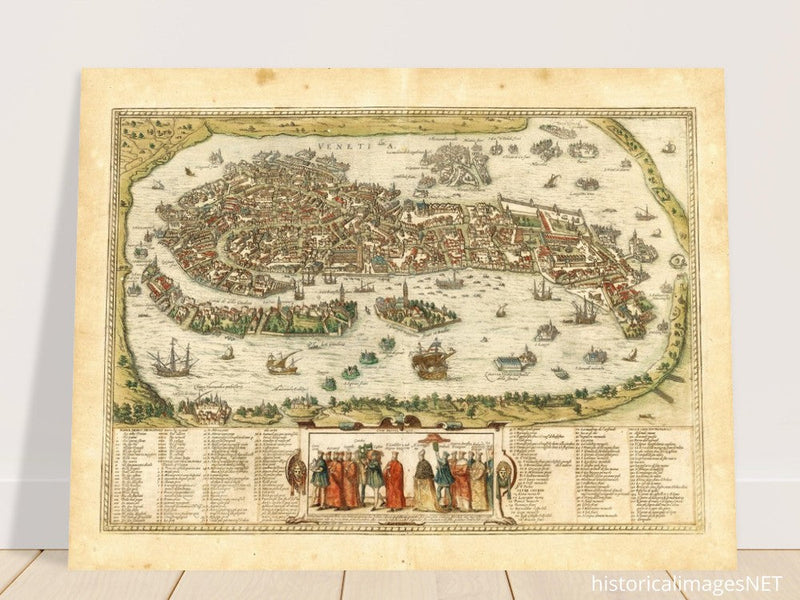 Venetia old city map