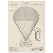 Airship patent drawing by T S C lowe Air balloon illustration