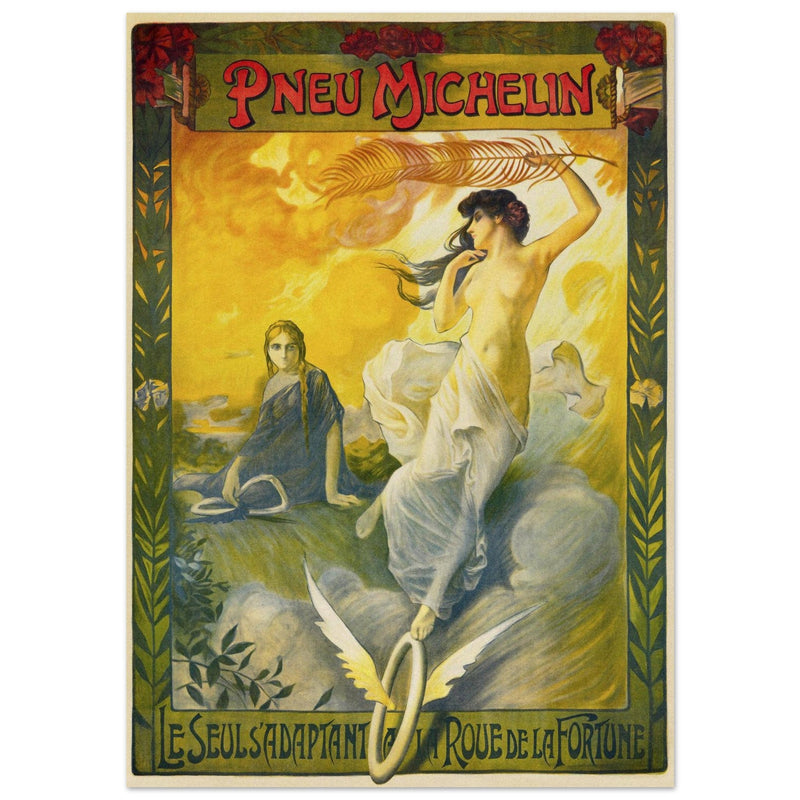 Michelin tyres vintage advertising from 1895.