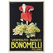 White Vermouth aperitif drink Bonomelli vintage advertising. Fine art  poster by Luciano Achille Mauzan 1932