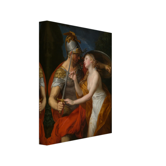 Canvas Allegory of Peace and War by Pompeo Girolamo Batoni 1776. Greek Roman mythology