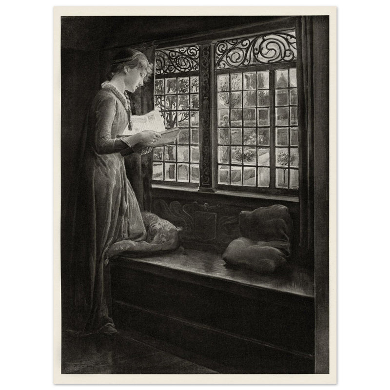 The Eve of Saint Mark –  by Will Hicok Low, illustration for John Keats’ Odes and Sonnets (1887)