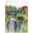 Raoul Dufy cover art for a vintage fashion magazine In the Paddock.