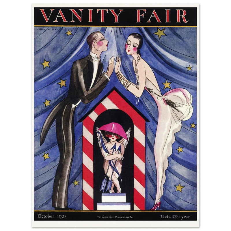 Vanity Fair magazine cover  illustration 1923 by Joseph B. Platt.