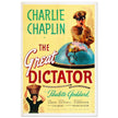 The Great Dictator Charlie Chaplin movie poster.