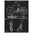 vintage motorcycle patent by G. M Holley.