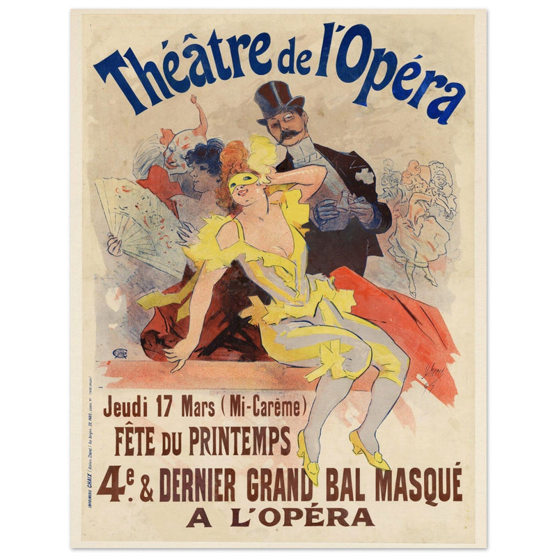 Theatre de l'Opera. 1898 vintage print historic poster .
