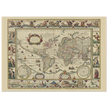 Old map of the world poster reproduction by Joan Blaeu XVII century