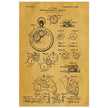 Winding Mechanism for Time Pieces, vintage clock patent .