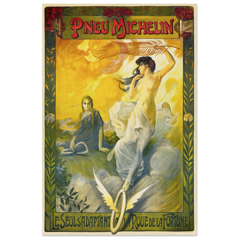 Michelin tyres vintage advertising from 1895.