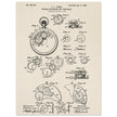 Winding Mechanism for Time Pieces, vintage clock patent .