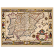 Nova Hispaniae ancient map reproduction of 1610 by Jodocus Hondius based on Gerhard Mercator