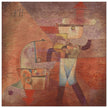 Paul Klee KN der Schmied ( KN the blacksmith ) abstract painting.