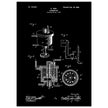 Carbureter vintage patent illustration by John Ford.