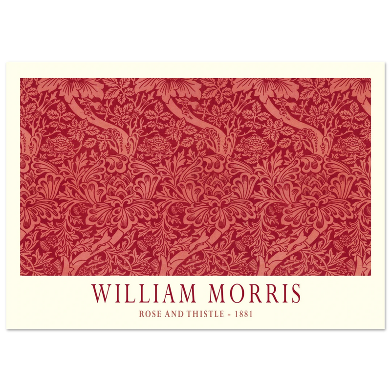 William Morris Rose and Thistle 1881.