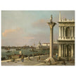Canaletto antique painting in Venice Italy. Bacino di S. Marco.