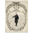 Declaration of Independence of America. George washington manuscript illustration.