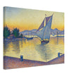 Paul Signac Le Port au soleil couchant, Opus 236 Saint Tropez painting
