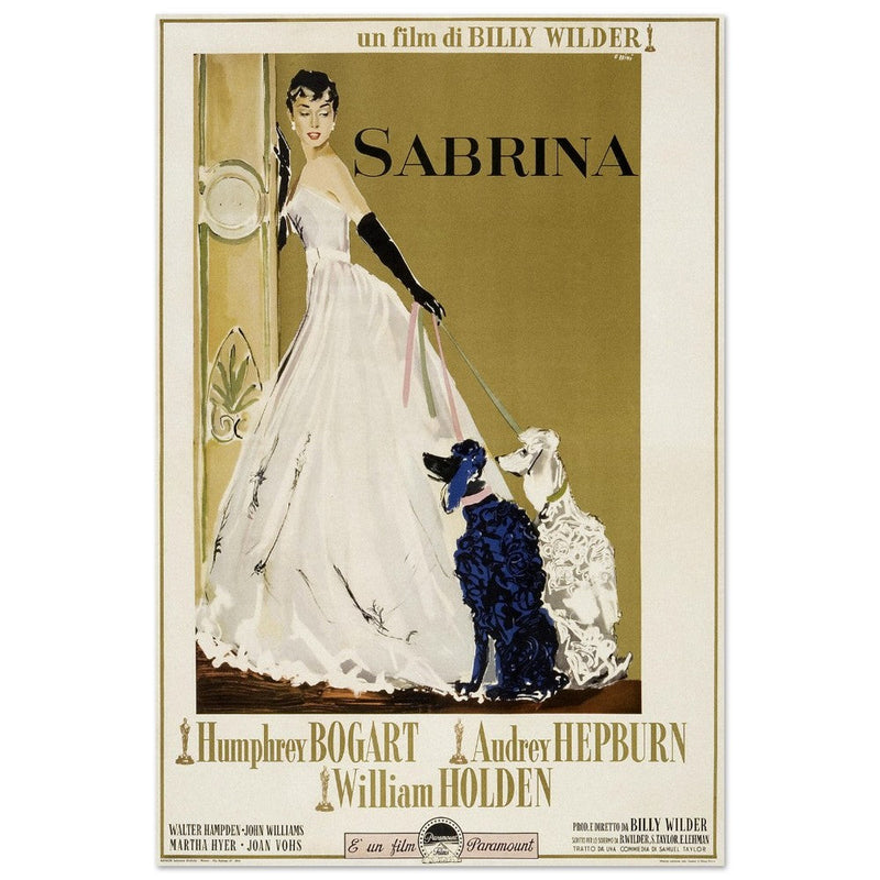 Sabrina with Audrey Hepburn movie poster.