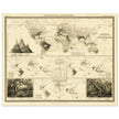 Reptile distribution old world map. Print  of zoology geography 1848 by Alexander Keith Johnston