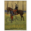 Cycles Peugot vintage advertisng poster by Ernest Vulliemin.