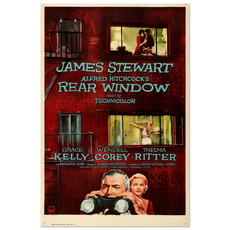 Rear Window movie poster.