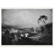 John Martin Paradise Lost Heaven – the Rivers of Bliss. Vintage mezzotint engraving .