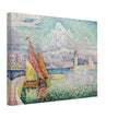Paul Signac Le Musior (Port d'Antibes) Pierhead painting
