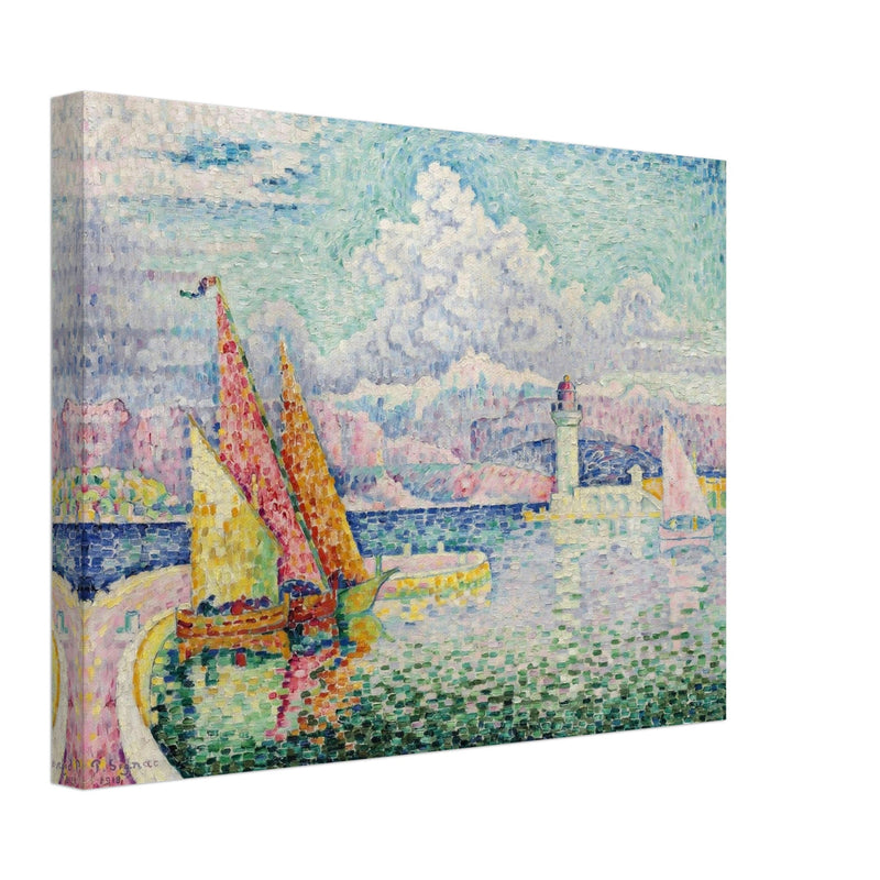Paul Signac Le Musior (Port d'Antibes) Pierhead painting