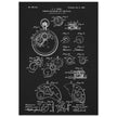 Winding Mechanism for Time Pieces, vintage clock patent .