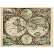 Ancient old world map of 1689 by Gerard van Schagen.