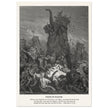 Gustave Dore The Bible engraving print . Death of Eleazar illustration .