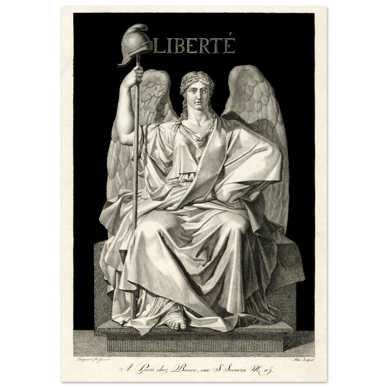 Liberté ( Liberty ) engraving , created by Louis Jean Allais (engraver, 1762–1833).
