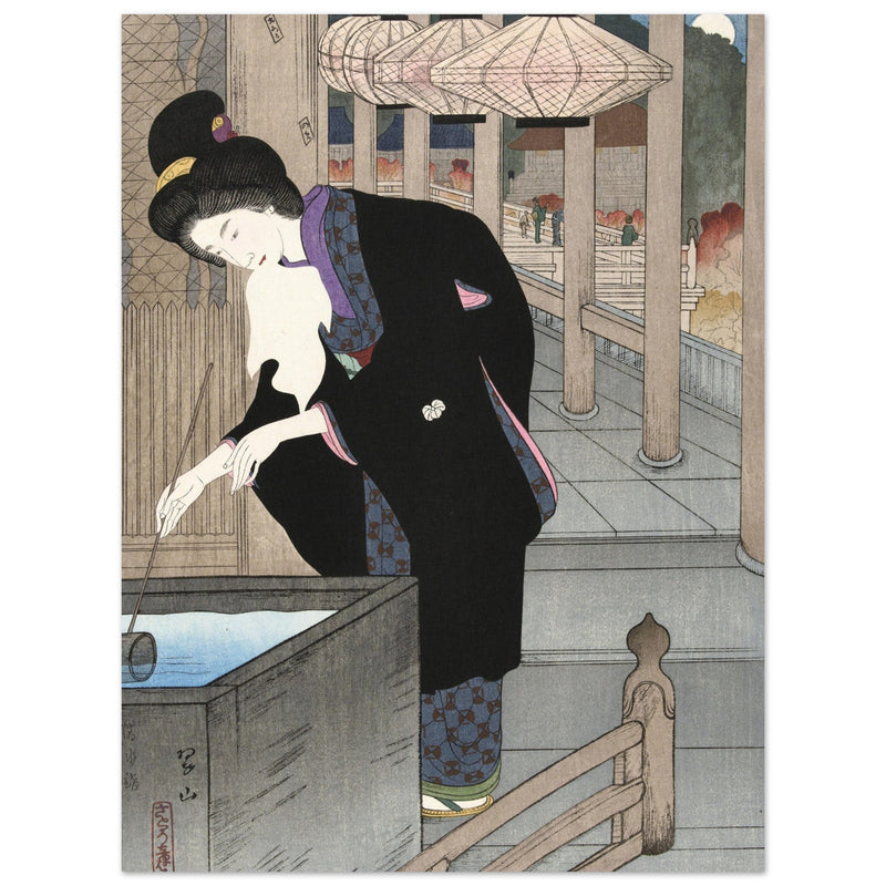 A visit to the Kiyomizu Temple by Miki Suizan 1925