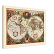 Ancient old world map by Hendrik Hondius