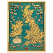 Old map of the British islands by Ernest Dudley Chase
