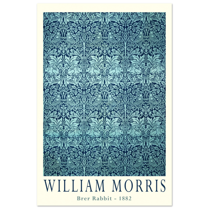 William Morris Brer Rabbit wallpaper vintage design.
