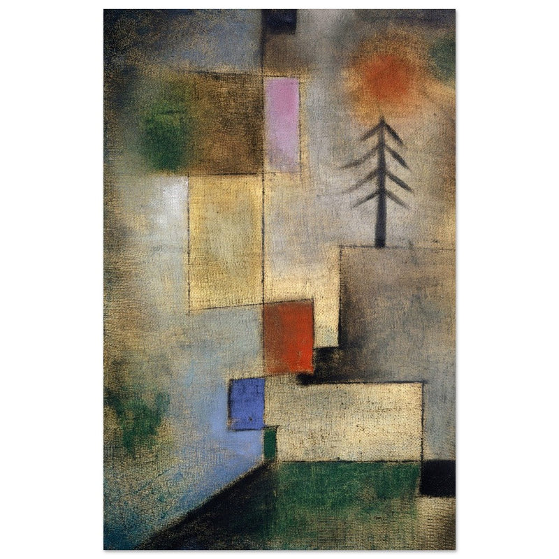 Paul Klee Kleines Tannenbild ( Small Picture of Firtrees ) abstract painting.