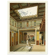 Roman courtyard in Pompeii by G. Discanno book project by Fausto and Felice Niccolini.
