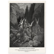 Gustave Dore The Bible engraving print . The Vision of the four chariots illustration .