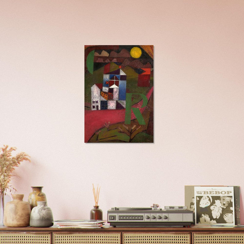 Paul Klee Villa painting.  and redesigned artwork