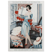 Chouquette revient de villégiature avec de l'excédent de bagages illustration created by Gerda Wegener Fantasio magazine.  print