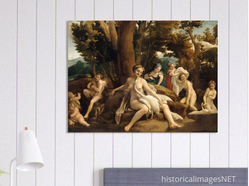 Leda and the Swan by Antonio da Correggio ca. 1532.